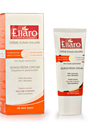 ضدآفتاب بی رنگ انواع پوست الارو